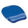 Fellowes Wrist Rest, Crystal, Mousepad, Blue 91141